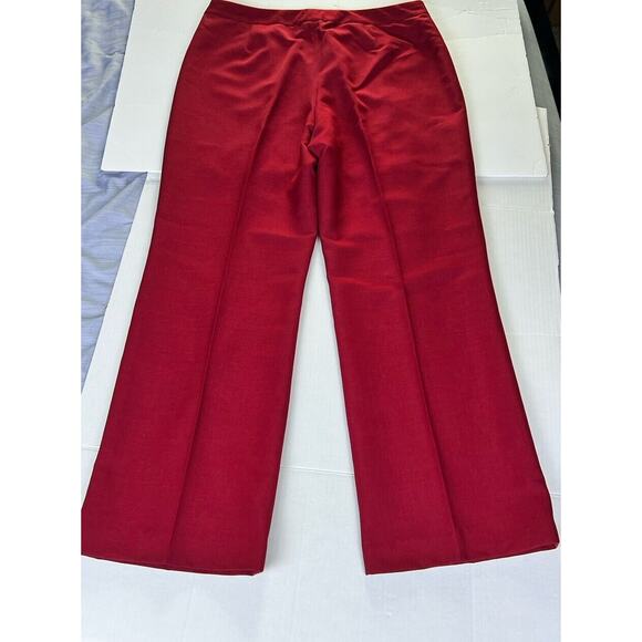 Black Label By EVAN-PICONE Pants Red Size 10 Wide Leg Career Work Casual - Picture 2 of 9
